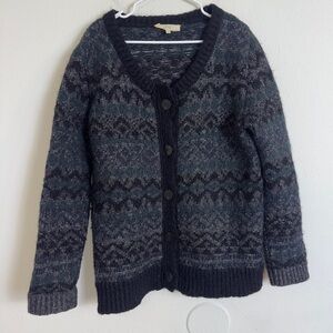 Vanessa Bruno athe knit mohair alpaca blend button down cardigan sweater